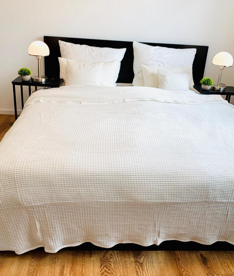 Direkte Uninähe: Ferienwohnung mit großem Doppelbett, Küchenzeile und neu renoviertem Badezimmer Homburg  Exterior foto